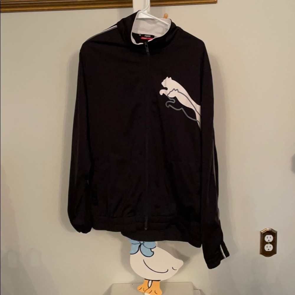 Men’s Black Puma Zip Up